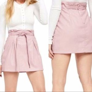 SALE✨Free People Faux Leather Swoon Skirt